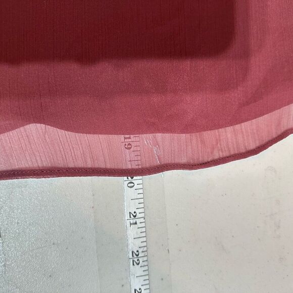 NWT BCBGeneration Tiered‎ Bell Long Sleeve Blouse Size XXS Purple Burgundy - Picture 13 of 13